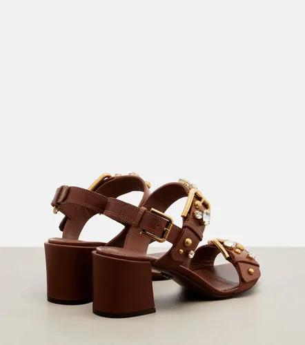 Keira embellished leather sandals - Dolce&Gabbana - Modalova
