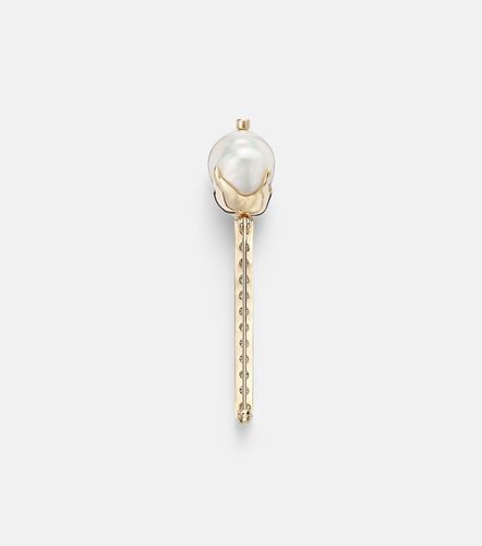 Spilla in 14kt con diamanti e perle - Mateo - Modalova