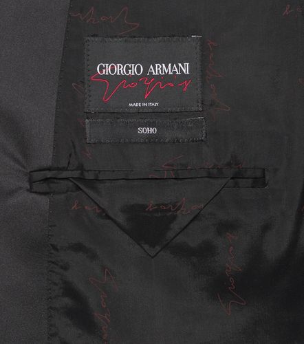 Virgin wool tuxedo blazer - Giorgio Armani - Modalova