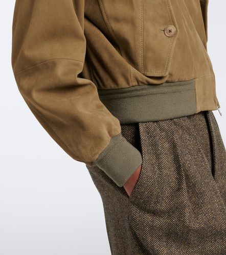 Suede bomber jacket - Ralph Lauren Collection - Modalova