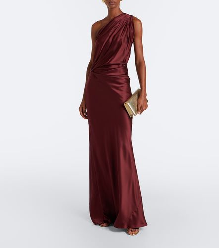 Draped one-shoulder silk satin gown - The Sei - Modalova