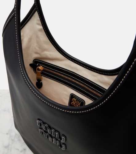 Miu Miu Ivy leather shopper - Miu Miu - Modalova