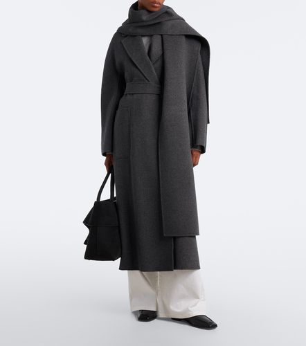 Abrigo cruzado de lana virgen con bufanda - 'S Max Mara - Modalova
