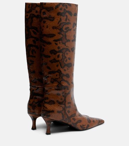 Snake-effect leather knee-high boots - Proenza Schouler - Modalova