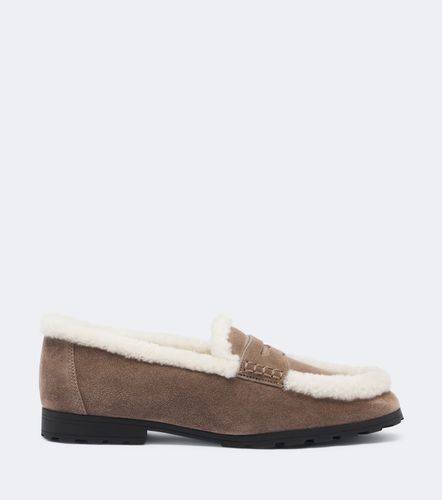Loafers aus Veloursleder mit Shearling - Veronica Beard - Modalova