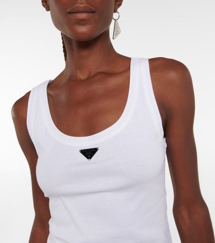 Prada Logo cotton tank top - Prada - Modalova