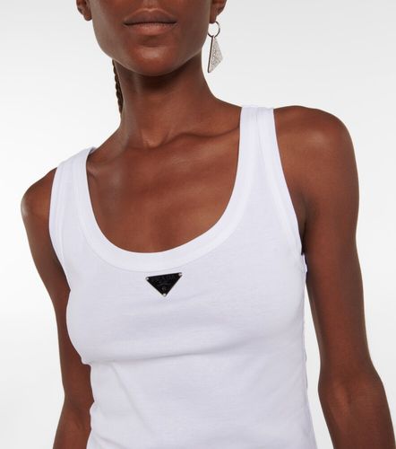 Prada Tank top de algodón con logo - Prada - Modalova