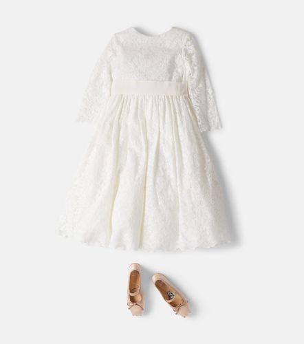 Vestido en mezcla de algodón y encaje - Il Gufo - Modalova