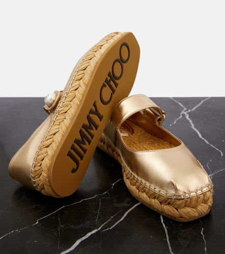 Fayence metallic leather espadrilles - Jimmy Choo - Modalova