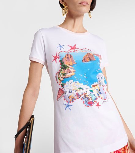 Camiseta Capri de jersey de algodón estampada - Dolce&Gabbana - Modalova