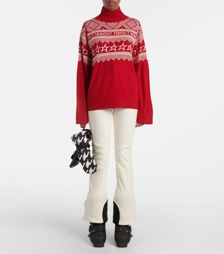 Pullover in lana con intarsio - Perfect Moment - Modalova