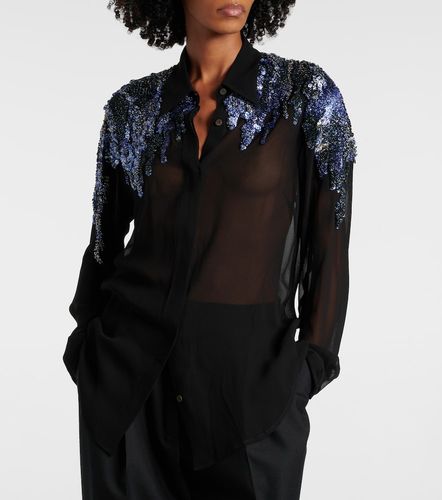 Sequined chiffon blouse - Dries Van Noten - Modalova