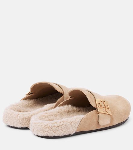 Mellow shearling-lined suede mules - Tory Burch - Modalova