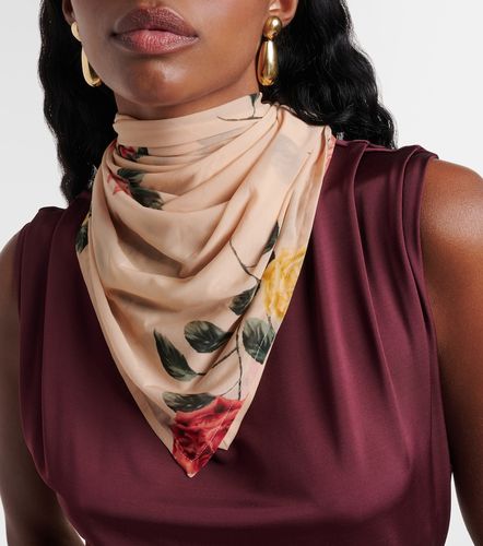 Floral silk-blend scarf - Magda Butrym - Modalova