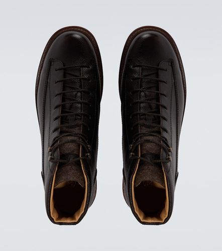 Leather lace-up boots - Brunello Cucinelli - Modalova