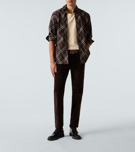 Pantalones slim de pana de algodón - Burberry - Modalova