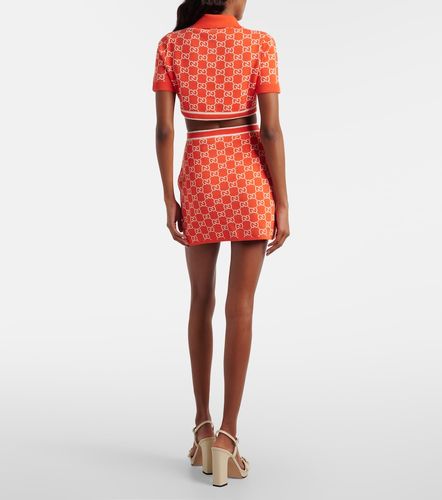 Minifalda de jacquard de algodón con GG - Gucci - Modalova