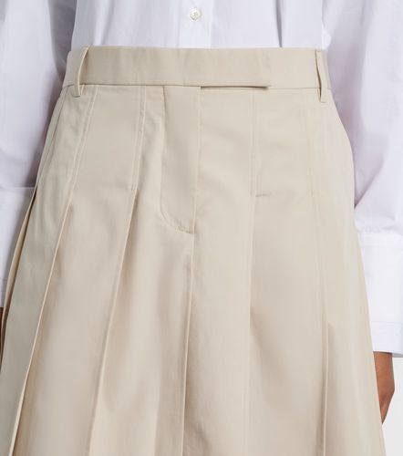 Minifalda de sarga de algodón plisada - Thom Browne - Modalova