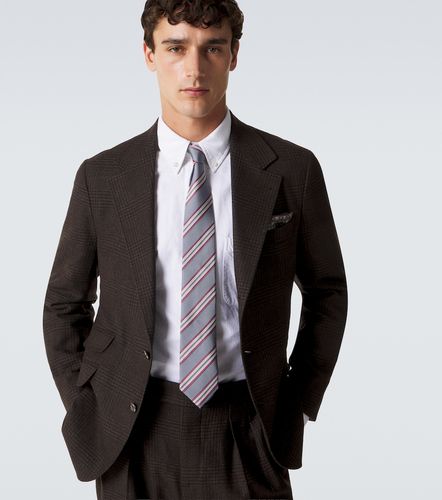 Cravatta in twill di seta a righe - Brunello Cucinelli - Modalova