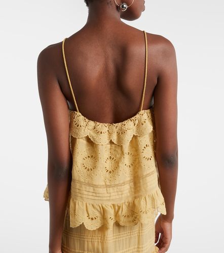 Top de algodón bordado con volantes - Marant Etoile - Modalova
