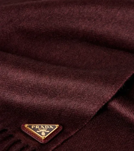 Fringed silk and cashmere scarf - Prada - Modalova