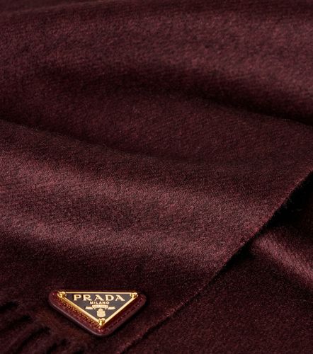 Pañuelo de seda y cachemir con flecos - Prada - Modalova