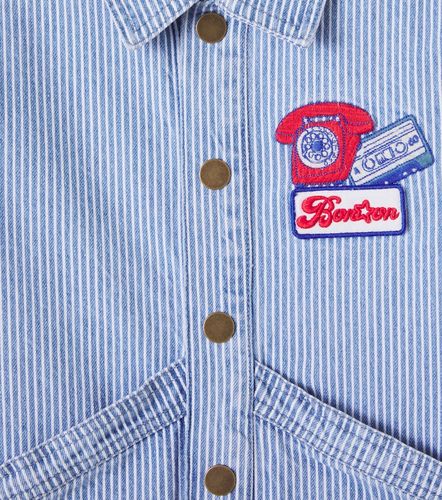 Chaqueta Nineties de denim a rayas - Bonton - Modalova