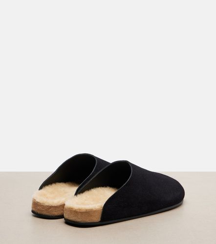 The Row Mules Hudson Two in suede - The Row - Modalova