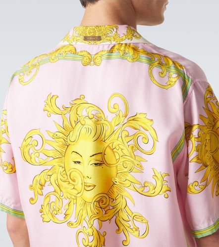 Versace Camicia in seta con stampa - Versace - Modalova