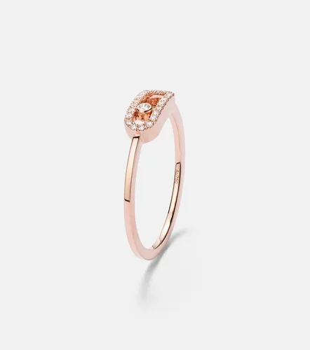 Move Uno 18kt rose gold ring with diamonds - Messika - Modalova