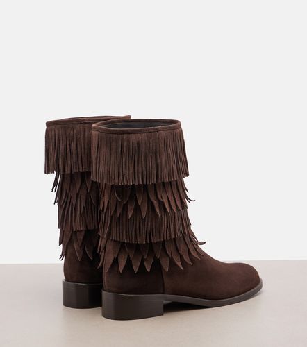 Botas Maverick de ante con flecos - Aquazzura - Modalova