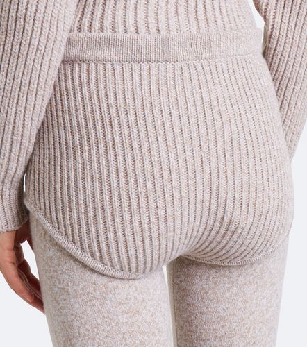 Ribbed-knit wool shorts - Magda Butrym - Modalova