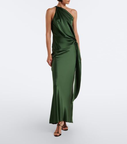 Draped one-shoulder silk satin top - The Sei - Modalova