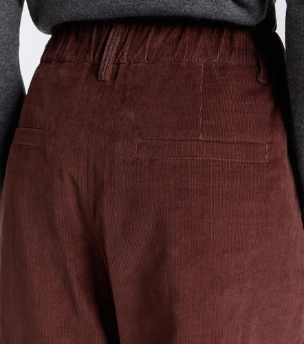 Pantaloni a gamba larga in velluto a coste - Brunello Cucinelli - Modalova