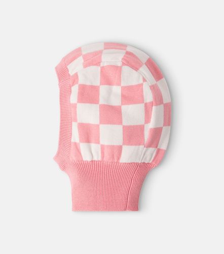 Balaclava de punto de algodón a cuadros - Mini Rodini - Modalova
