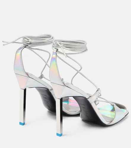 Adele metallic leather sandals - The Attico - Modalova