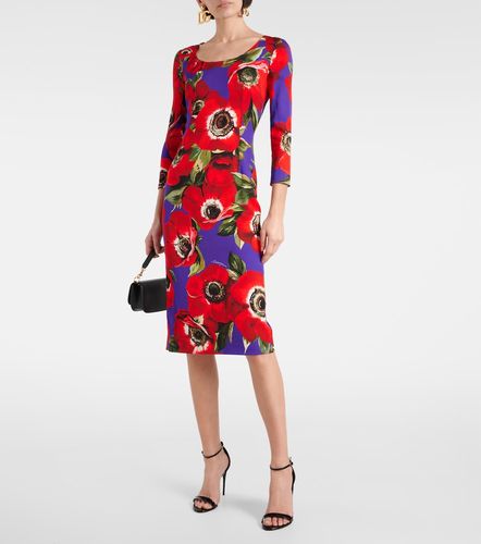 Midikleid aus einem Seidengemisch - Dolce&Gabbana - Modalova