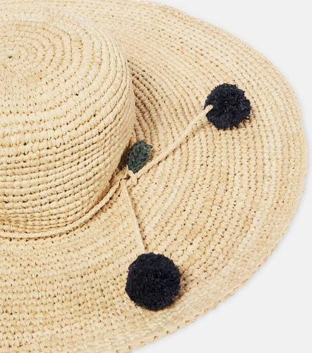 Sombrero Capeline de rafia bordado - Bonpoint - Modalova