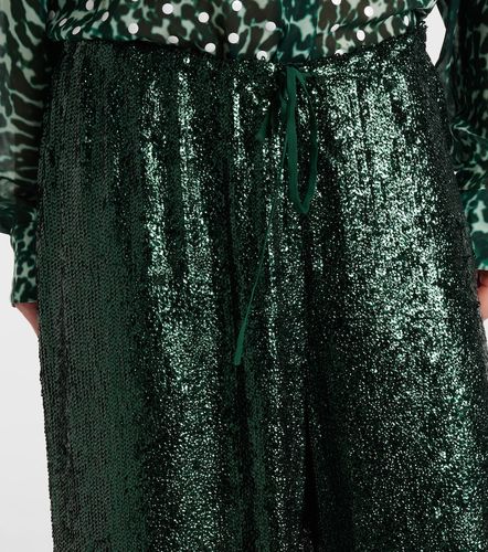 Sequined straight pants - Dries Van Noten - Modalova