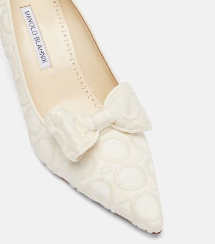 Epirotes 70 embroidered satin pumps - Manolo Blahnik - Modalova