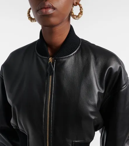 Alaia Leather bomber jacket - Alaia - Modalova