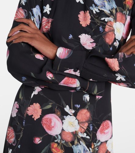 Abito midi in crêpe con stampa floreale - Erdem - Modalova