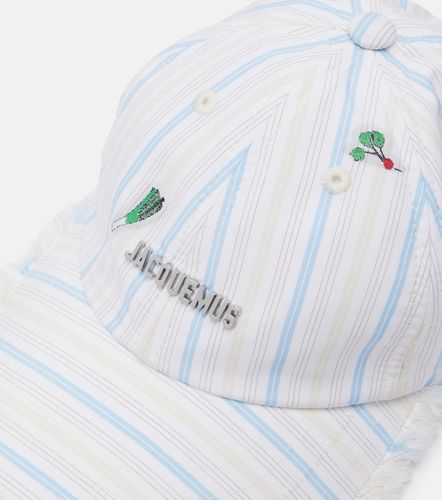 Artichaut striped cotton canvas baseball cap - Jacquemus - Modalova