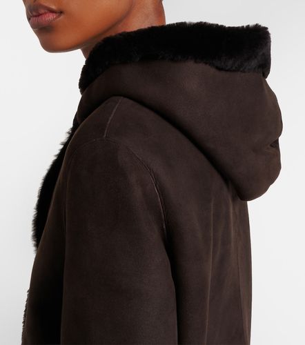 Cappotto Anaya in suede con cappuccio e shearling - The Row - Modalova