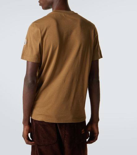 Camiseta de jersey de algodón con logo - Moncler - Modalova