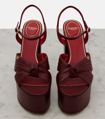 Crasher VLogo leather platform sandals - Valentino Garavani - Modalova