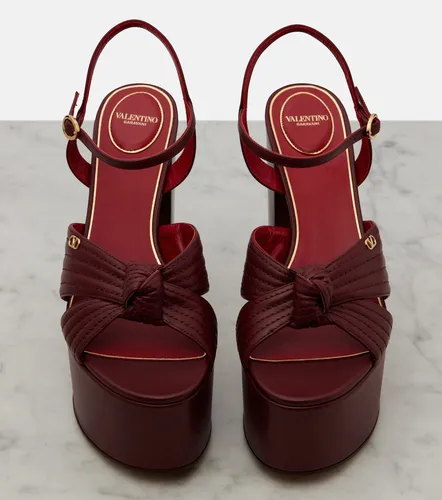 Sandali Crasher VLogo in pelle con plateau - Valentino Garavani - Modalova