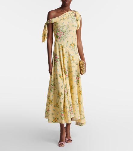 Asymmetrisches Midikleid aus Seide mit floralem Muster - Rodarte - Modalova