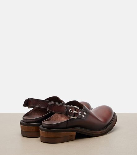 Miu Miu Foule leather clogs - Miu Miu - Modalova