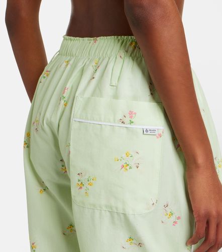Pantalones anchos de algodón florales - Prada - Modalova